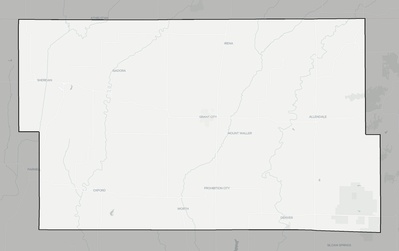 Worth County MO county basemap context