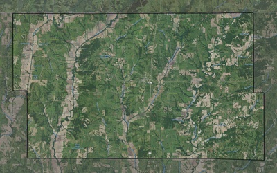Worth County MO USGS imagery and topo map