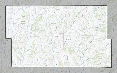 Worth County MO USGS topo map