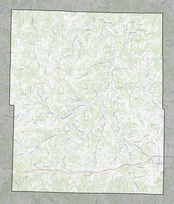 Wright County MO USGS topo map