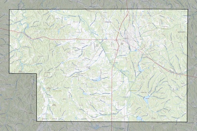 Alcorn County MS USGS topo map