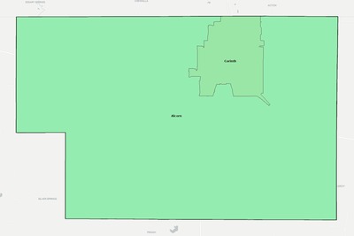 Alcorn County MS school district boundaries map