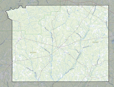Amite County MS USGS topo map