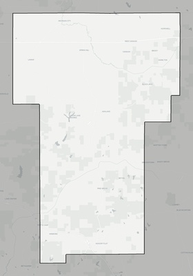 Benton County MS county basemap context