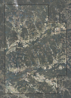 Calhoun County MS USGS imagery and topo map