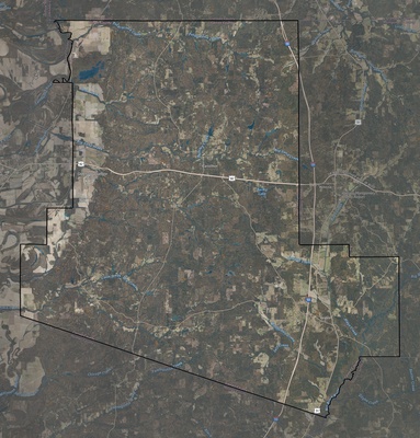 Carroll County MS USGS imagery and topo map