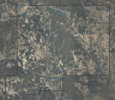 Chickasaw County MS USGS imagery and topo map