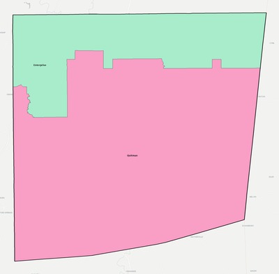 Clarke County MS school district boundaries map