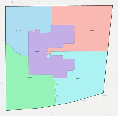 Clarke County MS townships and subdivisions map