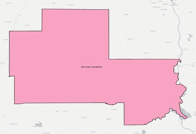 Clay County MS school district boundaries map