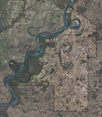 Coahoma County MS USGS imagery and topo map