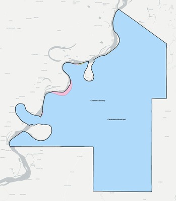 Coahoma County MS school district boundaries map