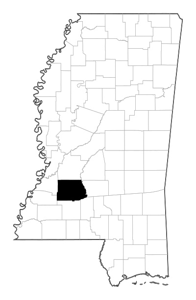 Copiah County in Mississippi