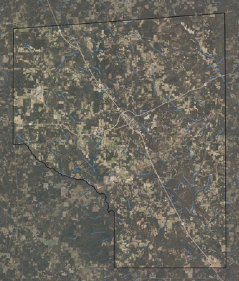 Covington County MS USGS imagery and topo map