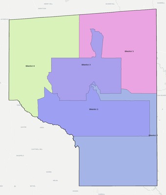 Covington County MS townships and subdivisions map