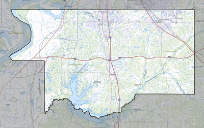 DeSoto County MS USGS topo map