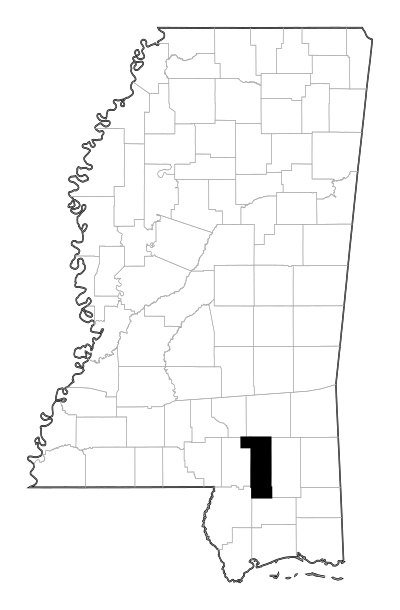 Forrest County in Mississippi