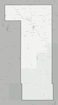 Forrest County MS county basemap context