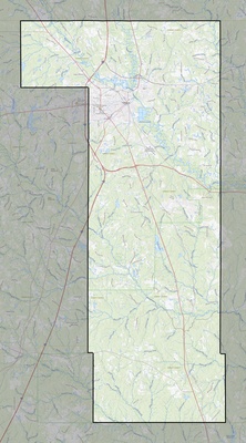 Forrest County MS USGS topo map