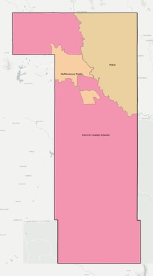 Forrest County MS school district boundaries map