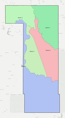 Forrest County MS townships and subdivisions map