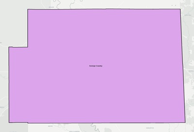 George County MS school district boundaries map