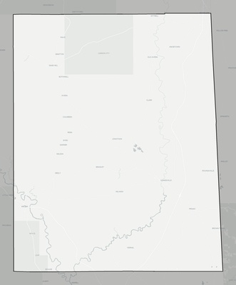 Greene County MS county basemap context