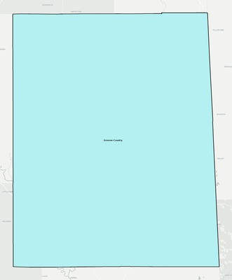 Greene County MS school district boundaries map