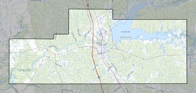Grenada County MS USGS topo map