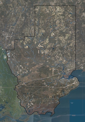 Hancock County MS USGS imagery and topo map