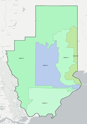 Hancock County MS townships and subdivisions map