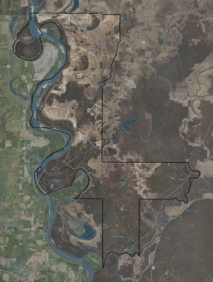 Issaquena County MS USGS imagery and topo map