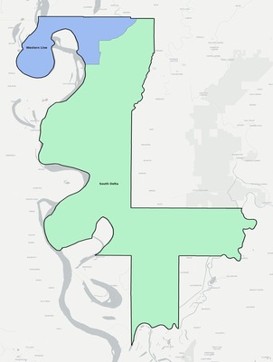 Issaquena County MS school district boundaries map