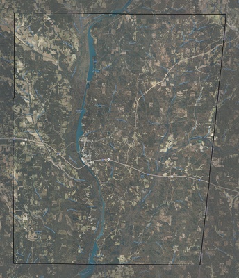 Itawamba County MS USGS imagery and topo map