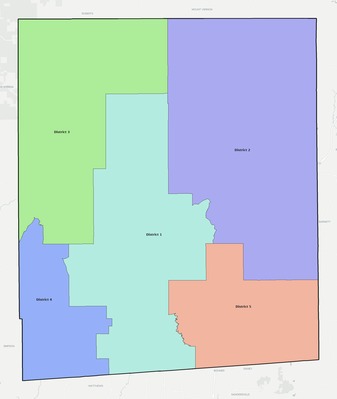 Jasper County MS townships and subdivisions map