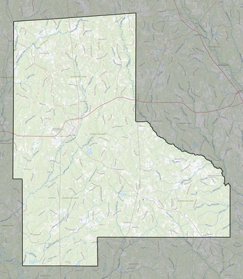 Jefferson Davis County MS USGS topo map