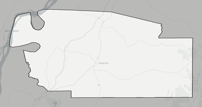 Jefferson County MS county basemap context