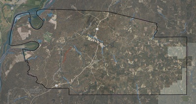 Jefferson County MS USGS imagery and topo map