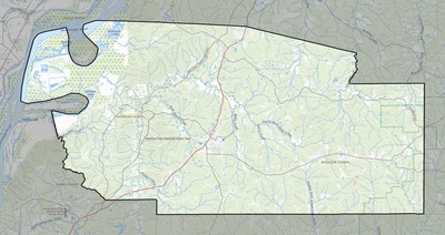 Jefferson County MS USGS topo map