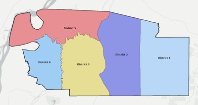 Jefferson County MS townships and subdivisions map