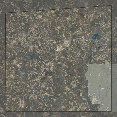 Jones County MS USGS imagery and topo map