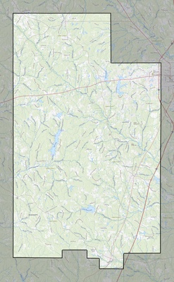 Lamar County MS USGS topo map