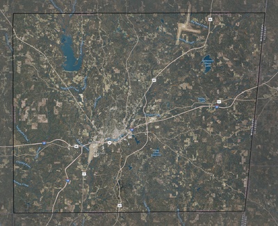 Lauderdale County MS USGS imagery and topo map