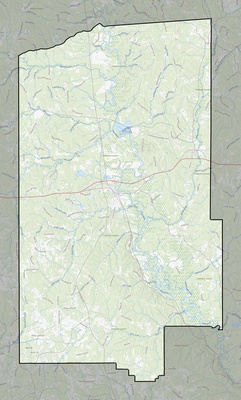 Lawrence County MS USGS topo map