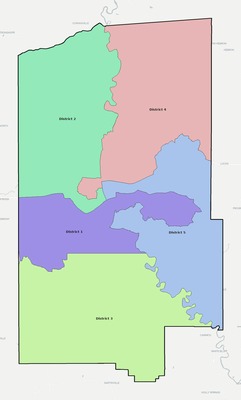 Lawrence County MS townships and subdivisions map
