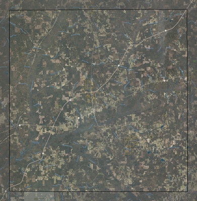 Leake County MS USGS imagery and topo map