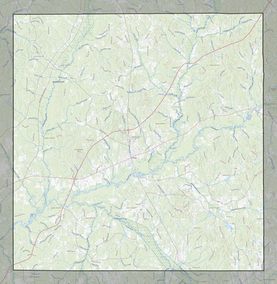 Leake County MS USGS topo map
