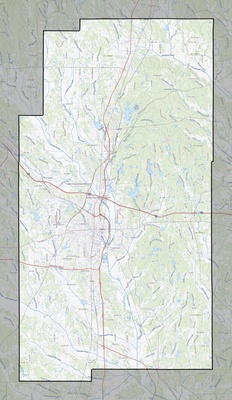 Lee County MS USGS topo map