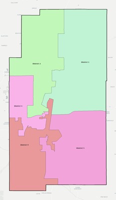 Lee County MS townships and subdivisions map