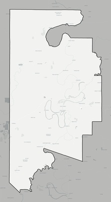 Leflore County MS county basemap context